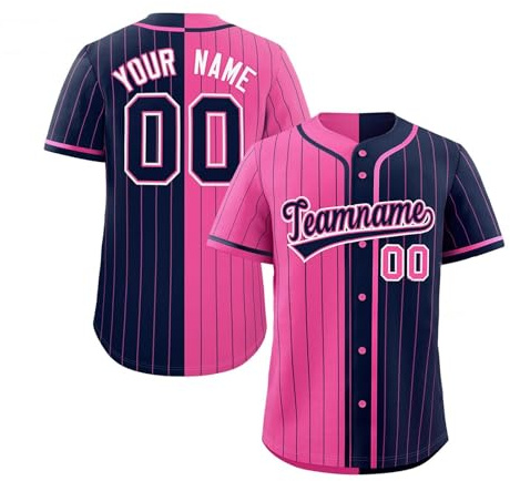 Generisch Personalisiert Baseballtrikot Atmungsaktiv Baseball Jersey Individuelles Sporthemden Schnelltrocknend T-Shirt Herren Damen Kinder Baseball Trikot Kurzarm Sportuniform Angebote Black Friday