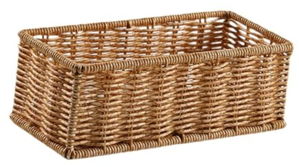 Colcolo Cestino portaoggetti in Rattan per l'organizzazione dell'organizzatore Vassoio per profumi Rettangolare Vintage per tavolino da Bar Domestico, m