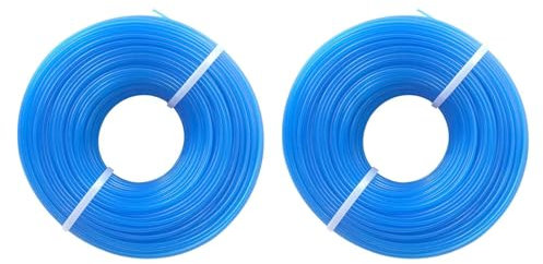 Fenteer 2 Rolls Gras Trimmer Line 100m Zubehör einfach zu installieren professionelle praktische Ersatz - -Strimmerschnur für Garten