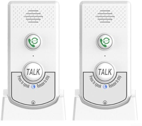 Niceminiwall Interphone sans fil, système d'interphone sans fil étanche à deux voies, portée de 1 km, interphone sans fil, batterie de grande capacité