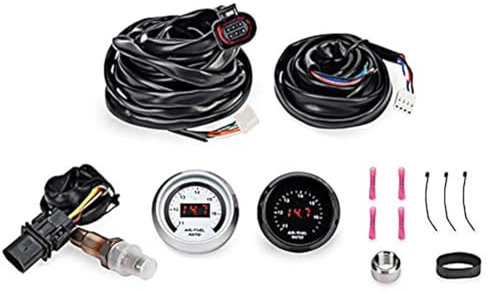 Reinscer 1 Satz Racing 30-4110 AFR 52 mm Breitband O2 UEGO Controller Luft-Kraftstoff-Verhältnisanzeige AFR mit 4,9 Sauerstoffsensor 0258017025 Ersatzteile Zubehör