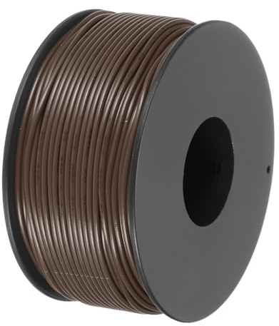 QUARKZMAN 26AWG Filo Intrecciato PVC per Collegamenti 50M/164ft Marrone | Filo Elettrico UL1007 Bobina Filo di Rame Stagnato, per Collegamenti Interni, nautico