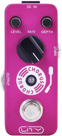Fangxuee Chorus Guitar Pedal Mini Chorus Guitar Effects Pedal Classic Warm Chorus Tone forElectric Guitar Effect True Bypass
