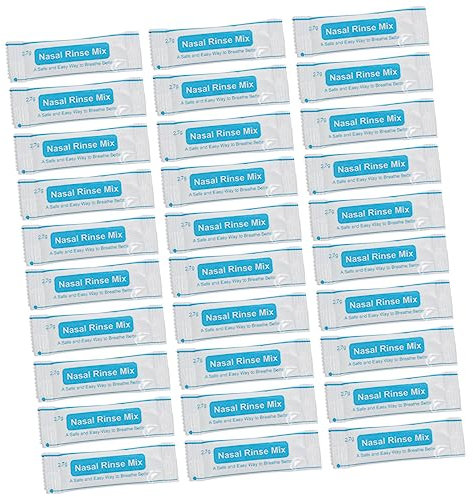Ipetboom 80stücke Nasenspülsalz Beutel Einzeln Verpackt Schnell Lösliches Feines Kochsalz Für Nasendusche Sanfte Nasenreinigung Und Tägliche Nasenpflege Bei Beschwerden Für Berufstätige