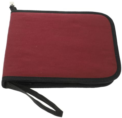 SEWACC Faltbares Federmäppchen aus Canvas Fächer Große Aufbewahrungstasche für Zeichenstifte und Buntstifte Modisches Pencil Wrap Mäppchen für Schule und Büro
