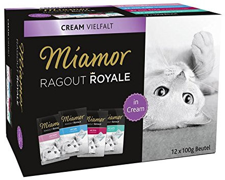 Miamor Ragout Royale Cream Vielfalt MB 12x100g - Sie erhalten 5 Packung/en; Packungsinhalt 1,2 kg