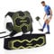 KUYOU Fußball Kick Trainer, Solo Fußball Trainer Solo mit verstellbarem Taillengürtel Hilfe-Kontrolle Fertigkeit Fußballtraining Training für Kinder Anfänger Kick Off Trainer (Gelb/Schwarz)
