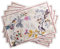 Maison d' Hermine Stoff-Tischsets, 100% Baumwolle Set mit 4, 33cm x 48cm dekoratives, waschbares Ostertisch-Tischset für Essen, Feiertage & Hochzeiten, Equinoxe - Beige – Erntedankfest/Weihnachten