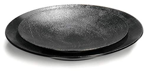 Lambert - Kaori - Rochen Optik - Platzteller, Teller, Platte, Tortenplatte - Ø: 34,5 cm - mit Metallir Rochen Optik - Steingut