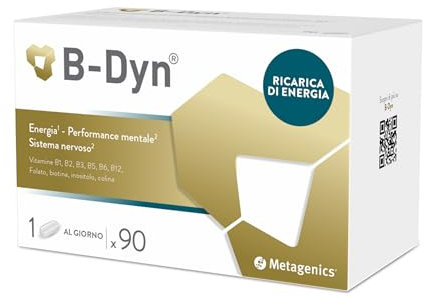 B-Dyn - Sostiene il Sistema Nervoso, il Metabolismo dell'Omocisteina - Aiuta in Caso di Stanchezza - 90 compresse