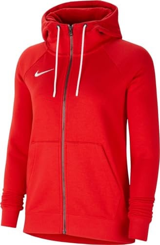 Nike Damen W Nk FLC Park20 Fz Hoodie Kapuzenjacke, University Red/White/White, XS EU
