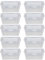 Plastic Handy Basket Storage Basket Great for Bathrooms,Bedroom and Kitchen-30CM-(CLEAR) (10)