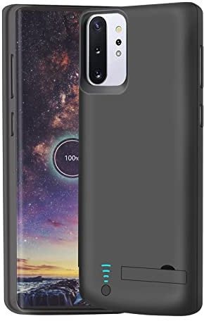 BAHOND Battery Case for Samsung Galaxy Note 10+ Plus 5G, 6000mAh Rechargeable Extended Battery Charging Charger Case, Add 100% Extra Juice Black