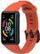 Compatibile con Honor Band 6 Bands, cinturino in TPU di ricambio per Huawei Band 6 e Acciaio inossidabile, colore: Arancione scuro