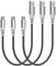 Fasgear Cable USB C corto paquete de 3 cables USB A de carga rápida de 30 cm a tipo C trenzados de nailon compatibles con Galaxy S20 Plus S10 Note 9 A10e A51 | LG V60 G7| iPad Pro, etc. (Negro)