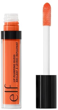e.l.f. Lip Plumping Gloss, High-Shine Liquid Lip Color, Creates Fuller Lips & Plumper Pout, Moisturizing Formula, Bahama Mama, 0.09 Fl Oz