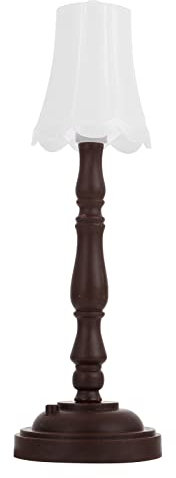 Puppenhausm?Bel Mini Tischlampe Stehlampe Stehleuchte LED Schreibtischlampe ?Bel Puppenstube Spielzeug für Fee Garten Zubeh?r Micro Landschaft Dekoration Puppenstube Lampe Led