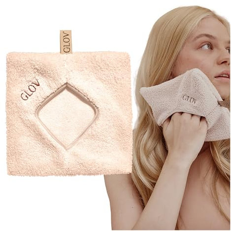 Glov Mitaine de Nettoyage Réutilisable Hypoallergénique pour Démaquillage Éponge Démaquillante Accessoires Soin Visage Doux pour Tous Types de Peau
