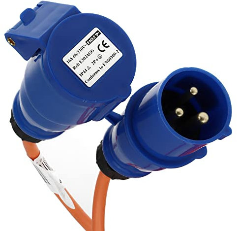 kenable Caravan/Motorhome 3 pin Electric Hookup 1.5mm 16A Mains Extension Cable 5m [5 metres]