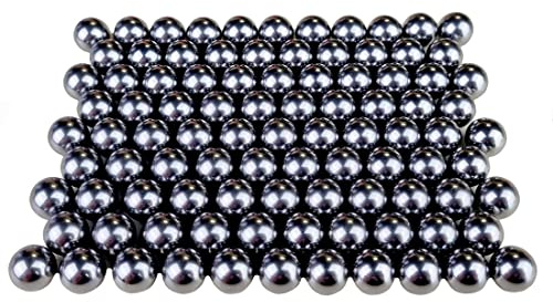 Lot de 100 billes en acier - 10 mm - Billes en métal - munitions essoreuses - Catapulte