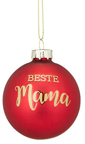 Christbaumkugel Beste Mama - Baumschmuck Familie, Baumkugel