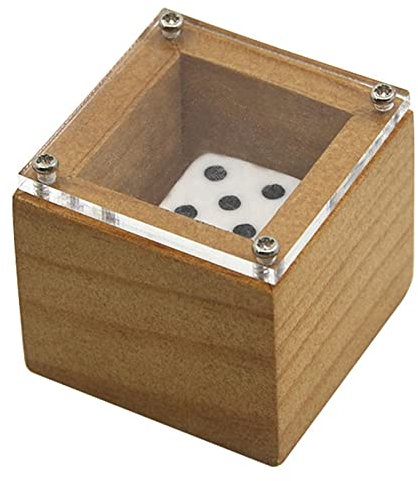 Voiakiu Magische Würfelbox, Zauberwürfel Holzkiste, Magic Stage Illusion Requisiten für Kinder, Erwachsene, Familie, echtes Zaubertrick-Würfelspielzeug