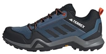 adidas Herren Terrex AX3 Gore-TEX Hiking Shoes Wanderschuhe, Wonder Steel/Core Black/Orange, 38 2/3 EU