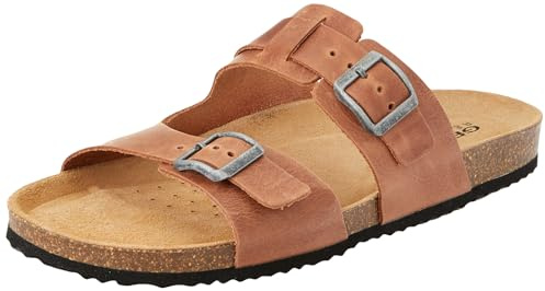 Geox Sandales U Ghita B pour homme, marron clair, 46 EU