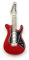 Onwomania Guitare électrique Instrument de Guitare en métal Rouge Clé USB Amusante 64 Go USB 2.0 Disque USB