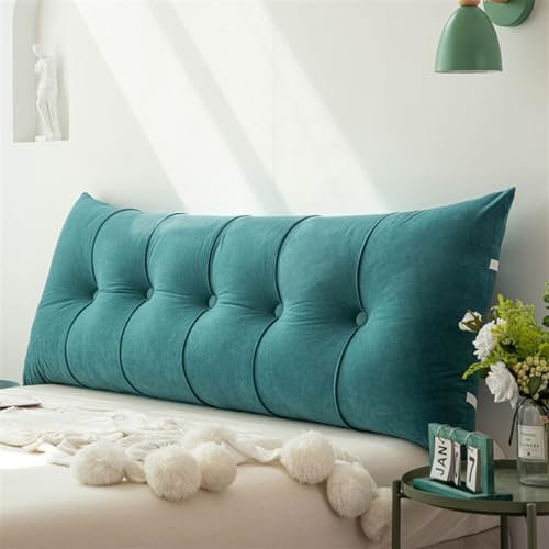 Bed and Sofa Backrest Cushion Premium Upholstered Bed Wedge Cushion Upholstered Headboard Cushion Daybed Cushion Triangular Angle Reading Backrest (Color : F, Size : 120x55x20cm)