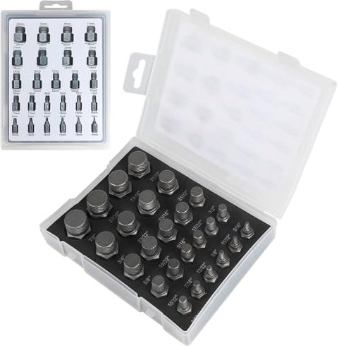 CPROSP 25pcs Estrattore Viti Danneggiate, Estrattore Viti Spanate, Estrattore di Bulloni a Bussola, Estrattore di Viti a Sinistra, Estrattore di Viti per la Rimozione di Bulloni Rotti, Viti
