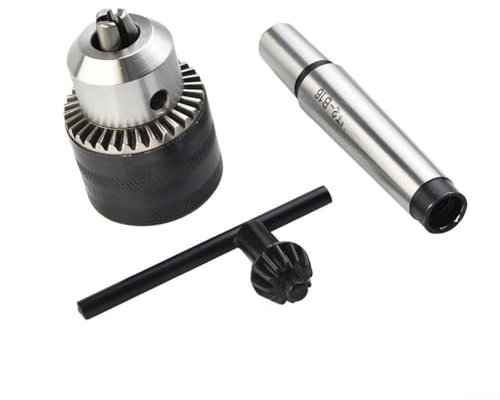 RANRAO Drechsel-Drehmaschinen-Bohrfutter, mit MT2-Morsekegeldorn, 1,6 cm bis 1,27 cm