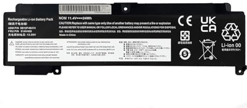 FESTAS 01AV405 00HW024 00HW025 Batterie Compatible avec Lenovo ThinkPad T460S T470S Series 01AV406 01AV407 01AV408 01AV462 00HW038 SB10K97605 SB10J79002 Ordinateur PC Portable