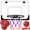 Mini Basketballkorb Set für Kinder, Faltbar Basketballkorb Set mit 4 Ball, Basketballspielzeug für Schlafzimmer und Büro, Geschenk für Jungen Mädchen 6 7 8 9 10+Jahre Alt
