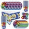 61 piezas sonrientes Critters vajilla, juego de terror tema de fiesta, vajilla de fiesta de cumpleaños para niños, 20 personas[manteles, platos, tazas, servilletas]