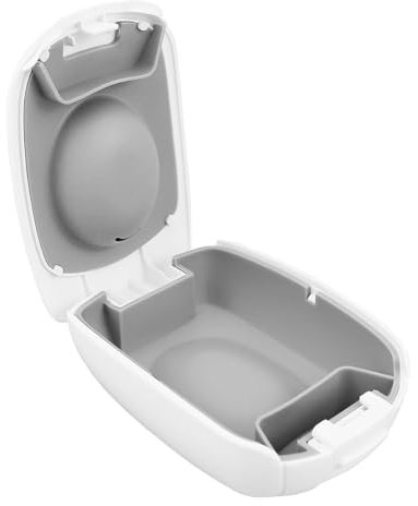 FERCAISH Portable Waterproof Hearing Aid Storage Box, Fall-Proof (White)