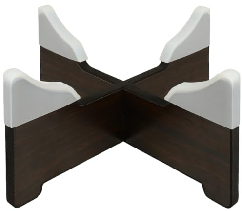 Abaodam Support Pour Tongue Drum Et Handpan, Grain De Palissandre | Support de Handpan Pliable en Bois avec Appuis en Silicone pour Jeu, Trépied Stable pour à Langue, Présentation et Rangement