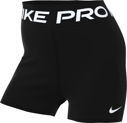 Nike Shorts Womens NP Sculpt DF HR 3In Short, Black/White, FV7033-010, XL