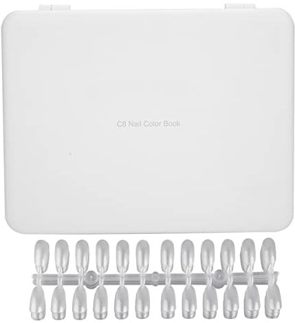 Nagel-Präsentationsbuch – tragbare Farbvorlage aus ABS-Material mit 120 Rastern für Nagelstudios und Techniker