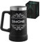 Maverton Boccale birra termico per campeggio 700ml - Tazza personalizzata da camping in acciaio inox - Bicchiere termico nero - Idee regalo uomo compleanno - Regali uomo - Campeggio accessori utili