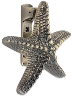 Infinity Decor Türklopfer im Vintage-Stil, Seestern-Design, antikes Messing-Finish, für Haustür-Möbel, 15,2 cm