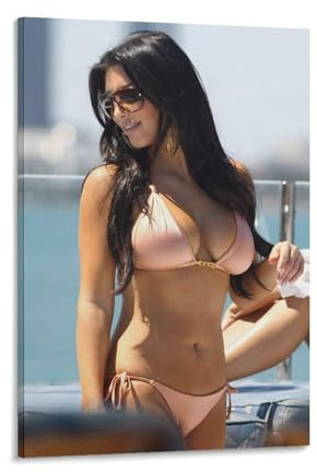 Kim-Kardashian Poster, Schauspieler-Poster, Poster, Kunstdruck, Wandfoto, Malerei, Poster, hängendes Bild, Familiendekoration, 60 x 90 cm