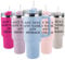 EKAM Personalised Tumbler with Handle and Straw, Customized 40oz/1135ml Insulated Stainless Steel Travel Coffee Cup with Name, Customise with Any Message and Font, Gift for Women Men,40oz Travel Mug
