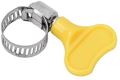 10 Pcs Stainless Steel Hose Clamp with Handle - Adjustable Pipe Tube Clips 6-12mm - Resistant, Smooth Interior, Stainless Steel Construction for Easy Installation (18-29mm)
