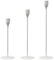 Cadzyre Romantisches 6-teiliges kerzenhalter Set, 33/28/23 cm kerzenständer stabkerzen, Metall kerzenhalter für stabkerzen, perfekt für Candlelight Dinner, wohnkultur, Vintage Dekoration(6, weiß)