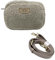 OOG Teddyfell Optik Plüsch kleine Gürteltasche Crossbody Bauchtasche Umhängetasche Wolle Uni Fluffy (Grau)