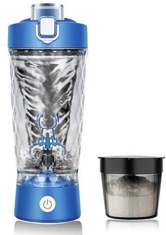 flintronic Elektrischer Eiweiß Shaker, 650ML Elektrischer Protein Shaker, Automatischer Protein Mixer, USB C Wiederaufladbare Eiweiß Mixer, Shaker Cups für Proteinshakes Mahlzeitenersatz- BPA-Frei