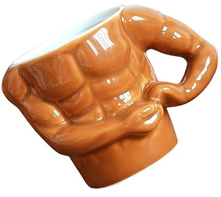 PRETYZOOM Tasse À Café En Céramique Au Design Musclé Élégant Contenant Pour Boissons Chaudes Et Eau