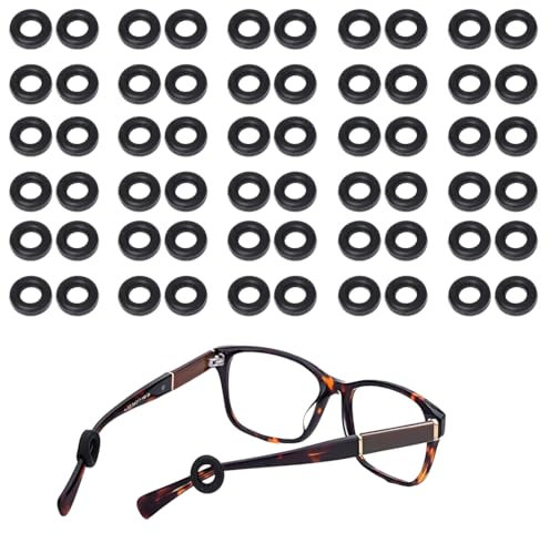 JEYORZY 30 paia di Supporti per Occhiali in Silicone Antiscivolo per Occhiali Copri Aste Gommini Antiscivolo per Occhiali da Vista per Occhiali Cuscinetti per Le Orecchie Ganci per Occhiali da Sole