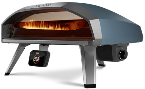 Ooni Koda 2 Pro 18 Horno de Pizza a Gas – Azul Pizarra – Horno de Pizza con 2 Zonas de Cocción – Compacto y Portátil – Perfecto para Pizza Napolitana en 60 Segundos (30 mBar)